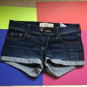TWO PAIRS of hollister jean shorts